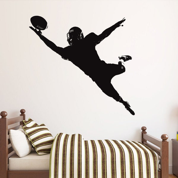 American Football Wall Decal | Football Player Wall Decal | Sports Wall Decor AM45