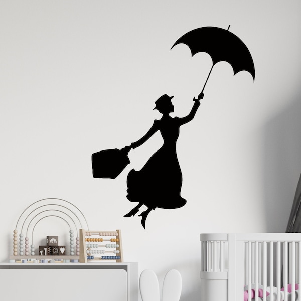 Mary Poppins Returns Wall Decal Cartoon Decals for Nursery  Mary Poppins Wall Art 29mp