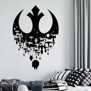 Star Wars Wandtattoo | Star Wars Wandaufkleber | Death Star Wandtattoo | Wandtattoo Jedi | Personalisiertes Wandtattoo | sw31