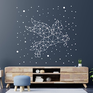 Pegasus Stars Wall Decal Constellation Wall Sticker Sky Wall Art C36