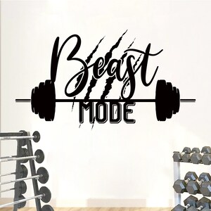 Gym Wall Decal | Workout Wall Decal | Gym Wall Decor | Crossfit  Motivational  Wall Decal BD41
