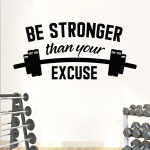 Gym Wall Decal | Workout Wall Decal | Gym Wall Decor | Crossfit Motivational Wall Decal BD53