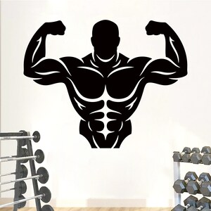 Gym Wall Decal | Workout Wall Decal | Gym Wall Decor | Crossfit  Motivational  Wall Decal BD48