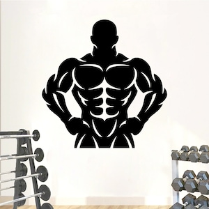 Gym Wall Decal | Workout Wall Decal | Gym Wall Decor | Crossfit  Motivational  Wall Decal BD50