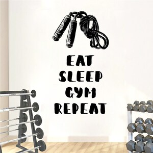 Gym Wall Decal | Workout Wall Decal | Gym Wall Decor | Crossfit Motivational Wall Decal BD29