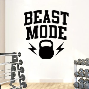 Gym Wall Decal | Workout Wall Decal | Gym Wall Decor | Crossfit  Motivational  Wall Decal BD25