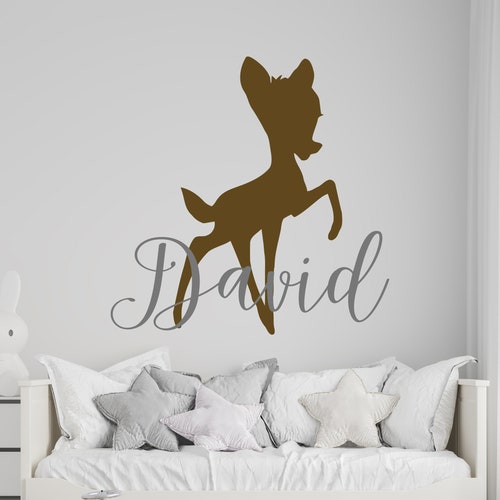 Bambi Wall Decal Bambi Deer Wall Decor Cartoon Wall Sticker SG Etsy