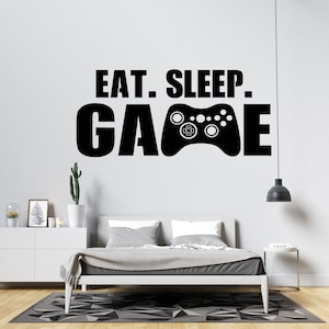 Gamer Wall Decal Video Games Wall Sticker Controller Wall Decal Gaming Room Wall Art US001