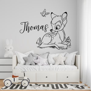 Bambi Hirsch Wandtattoo | Bambi Hirsch Wanddekoration | Wandsticker BMB8