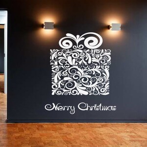 Weihnachten, Frohe Weihnachten, Urlaub, Geschenk, Weihnachtsbaum Spielzeug, Wandtattoo, Fenster Sticker,Design,Handmade2497