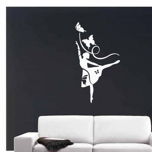 Ballett Wandtattoo | Ballerina Wandaufkleber | Tanz-Wanddekoration 1569
