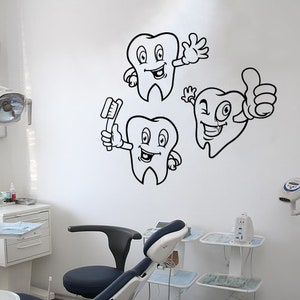 DDental Clinic Wall Decal | Dental Wall Sticker | Dental Clinic Wall Décor | Tooth wall decal 1279