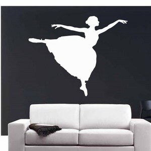 Ballett Wandtattoo | Ballerina Wandaufkleber | Tanz-Wanddekoration 1573