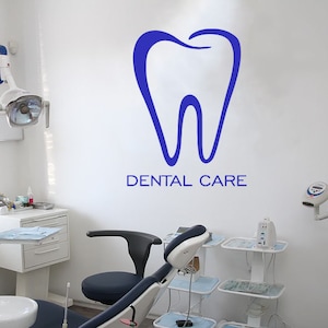 Dental Clinic Wall Decal | Dental Wall Sticker | Dental Clinic Wall Décor | Tooth wall decal 1281