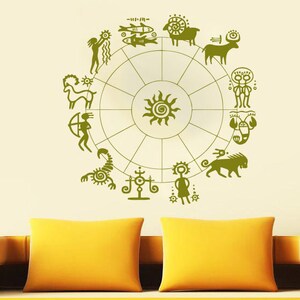 Zodiac signs decor, astrology, horoscope, stars, sign,Wall decor,Wall Decal,Window Sticker,Vinyl sticker Handmade t474