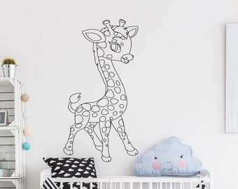 Giraffe Wall Decal | Giraffe Wall Decor | Giraffe Wall Sticker | Decals for Kids | Animals Wall Decor GR03