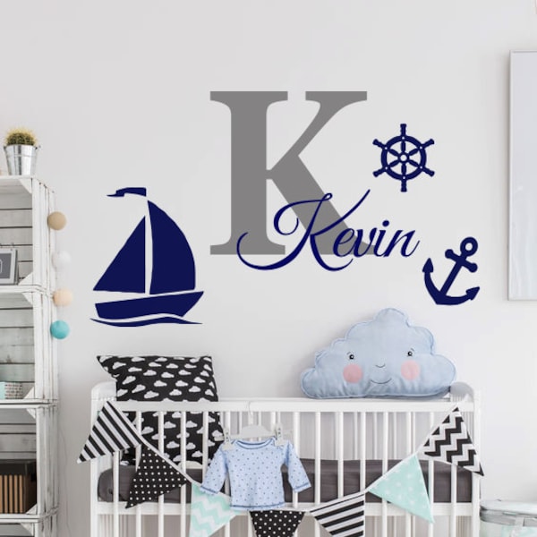 Boat Wall Decal Etsy