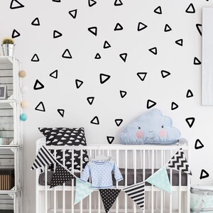 Triangles  Wall Decal | Triangles Wall Decor for Nursery | Triangles Stickers for Wall | Set of 120 | TRG2