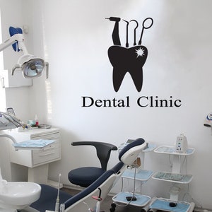 Dental Clinic Wall Decal | Dental Wall Sticker | Dental Clinic Wall Décor | Tooth wall decal 1291