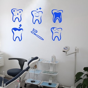 Dental Clinic Wall Decal | Dental Wall Sticker | Dental Clinic Wall Décor | Tooth wall decal 1301
