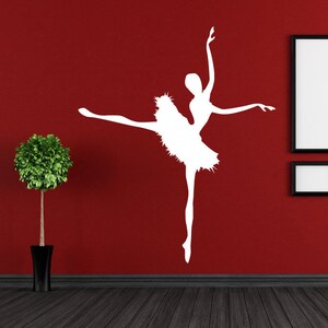 Ballett Wandtattoo | Ballerina Wandaufkleber | Tanz-Wanddekor 1578