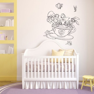 Alice in Wonderland Wall Decal | Alice Wall Decor | Cartoon Wall Sticker AL2