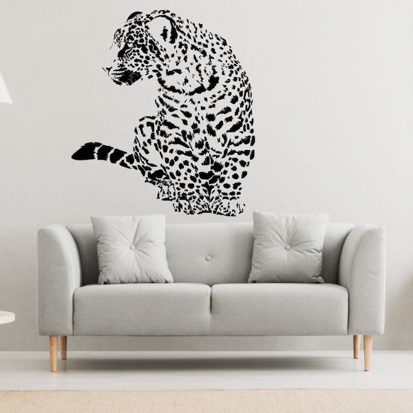 Leopard Wall Decal Etsy