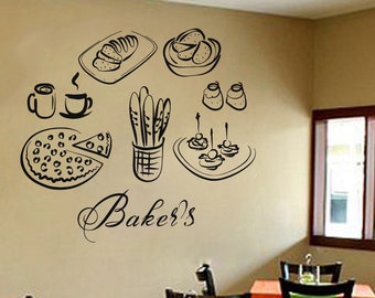 Wall Decal Window Sticker Italy Sticker Food Pizza Pasta  Italian Cuisine t576