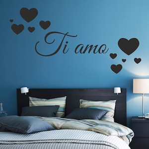 Ti amo, Italia, calcomanía de pared de Venecia, decoración de carnaval, máscara, góndola, comida italiana, calcomanía para ventana, calcomanía de vinilo para habitación, hecha a mano 2420