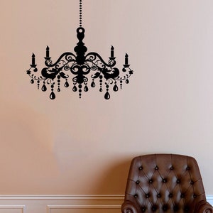 Chandelier Wall Decal | Chandelier Wall Decor | Chandelier Wall Sticker 1811