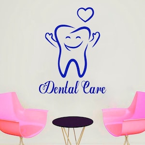 Dental Clinic Wall Decal | Dental Wall Sticker | Dental Clinic Wall Décor | Tooth wall decal 2585