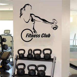 Fitness Wall Decal | Workout Wall Decal | Gym Wall Decor | Motivational Quote Wall Decal t757