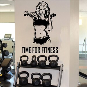 Fitness Wall Decal | Workout Wall Decal | Gym Wall Decor | Motivational Quote Wall Decal t766