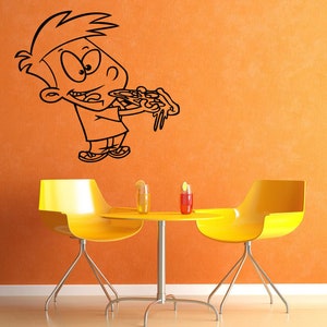 Pizza Vinyl Wall Decal: Pizzeria Window Decor, 2389