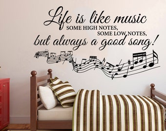 Music Wall Decal Etsy