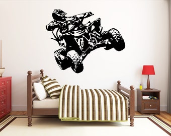DETAILED ATV 4 FOUR WHEELER GRAPHIC DECAL STICKER ART CAR WALL DECOR