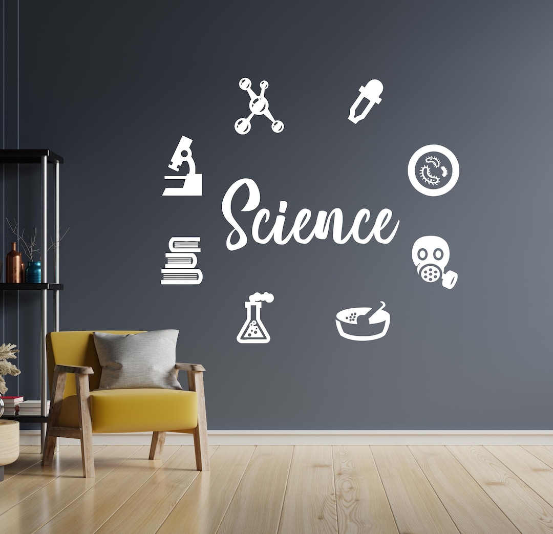 Science Wall Decal: Classroom & School Decor 1835 - Etsy
