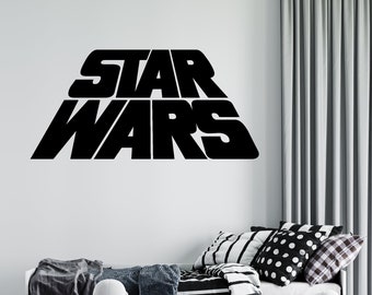 Star Wars Logo Wall Decal: Removable Vinyl Home Decor sw37