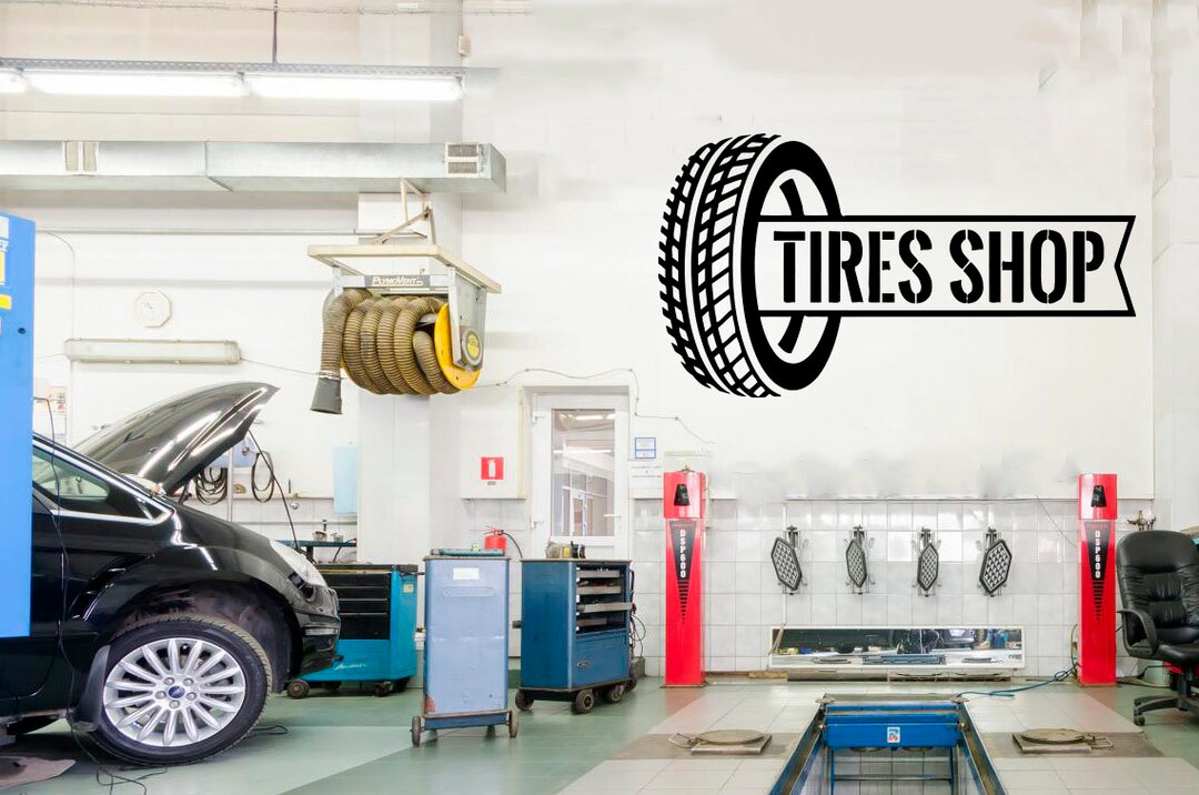 Auto Service, Tires, Repair, Car Washing,car,wall Decal, Window Sticker