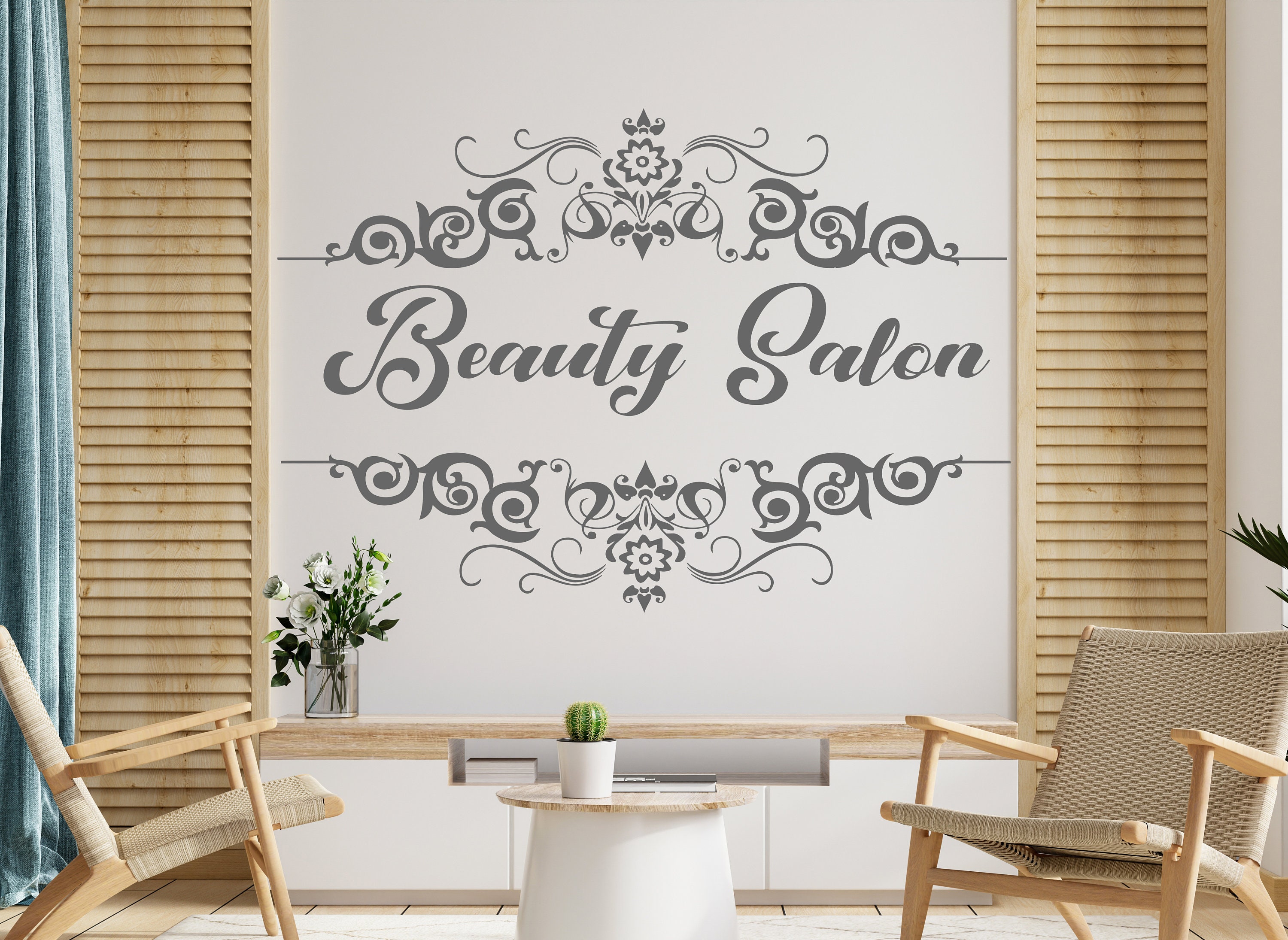 Beauty Salon Wall Decal Hair Salon Wall Decor Beauty Salon - Etsy