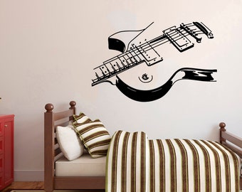 Rock guitar personalised name wall sticker vinyl decal mural DIY95x30cm. Rock guitar personalised name wall sticker vinyl decal mural DIY95x30cm.