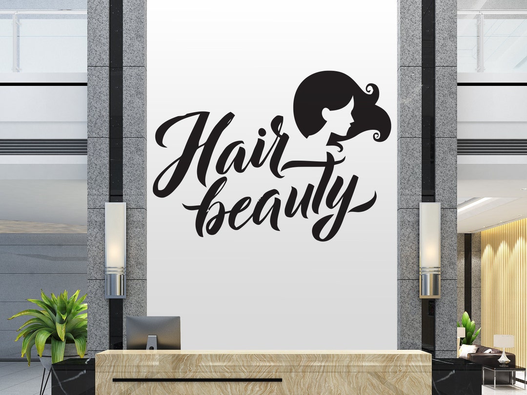 Hair Style Wall Decal Hair Salon Wall Decor Beauty Salon Window Sticker ...