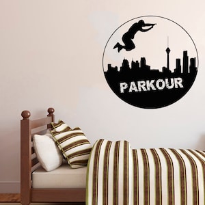 Parkour Wall Decal | Parkour Wall Sticker | Parkour Wall Decor 2634