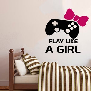 Gamer Wall Decal | Video Games Wall Sticker | Controller Wall Decal | Gaming Room Wall Art 3078