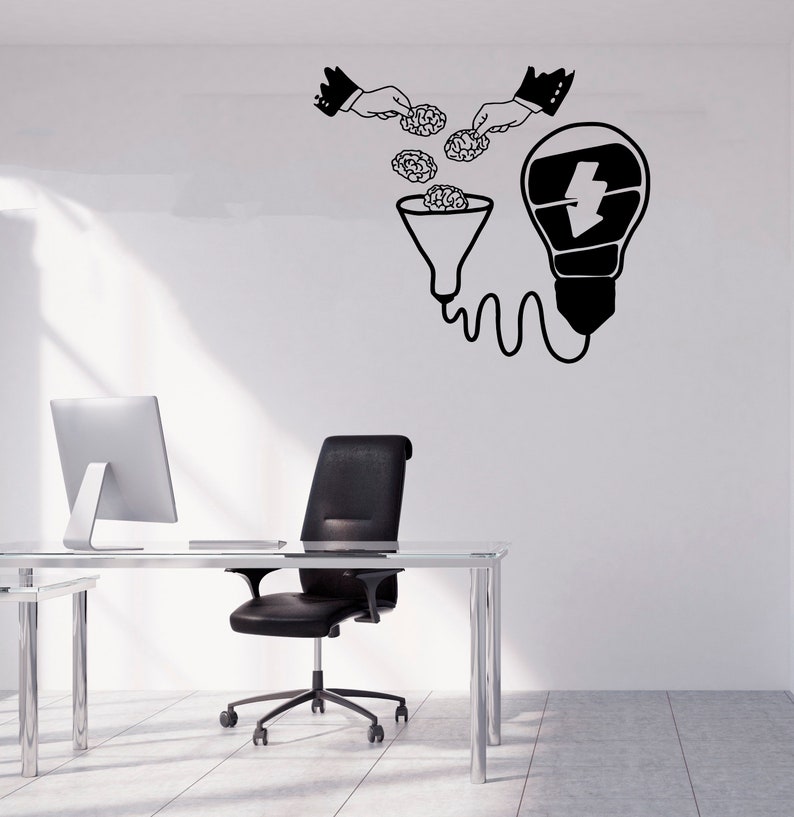 Business Motivation Stickers,Gift,Window Sticker,Handmade2115 Office Quote Teamwork Office Decoration Wall Decal Idea