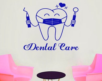 Dental Clinic Wall Decal | Dental Wall Sticker | Dental Clinic Wall Décor | Tooth wall decal 2580