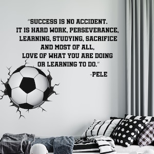 Soccer Wall Decal | Soccer Quote Wall Sticker | Soccer Wall Decor | CUS120