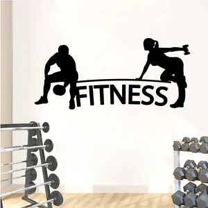 Gym Wall Decal | Workout Wall Decal | Gym Wall Decor | Crossfit Motivational Wall Decal BD24
