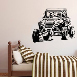 Polariz RZR ウォールデカール UTV ウォールステッカー 子供用 5231
