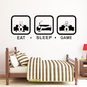 Gamer Wandtattoo Videospiele Wandsticker Controller Wandtattoo Gaming Zimmer Wandkunst 1448re